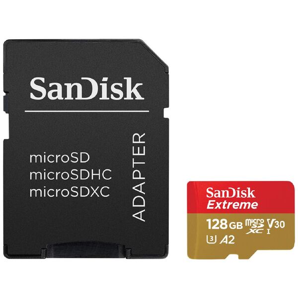 SanDisk 128GB Extreme microSDXC Memory Card SanDisk 128GB Extreme microSDXC Memory Card